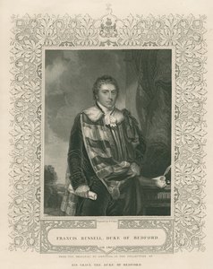 Francis Russell (1765-1802) 5º Duque de Bedford, gravado por WT Mote
